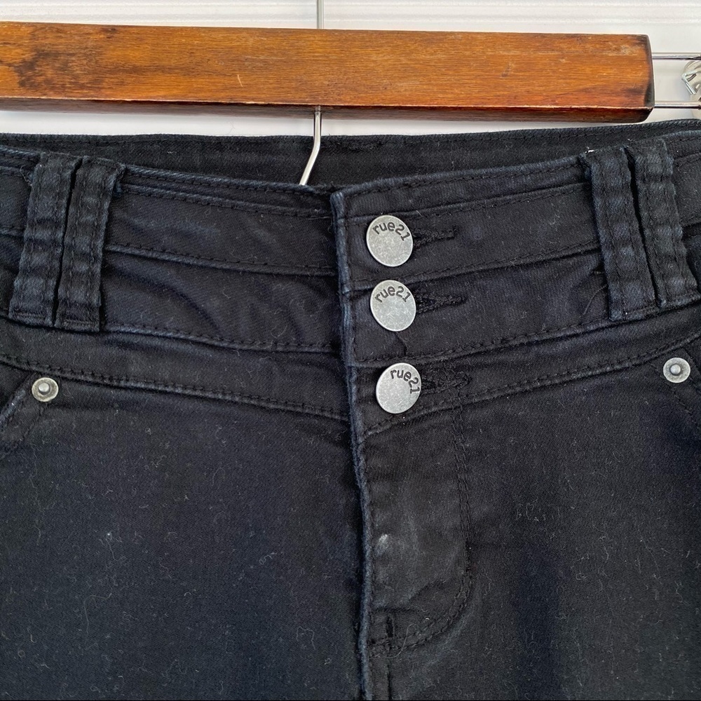 Rue21 black high waisted jeans Size 9/10 - Picture 8 of 10